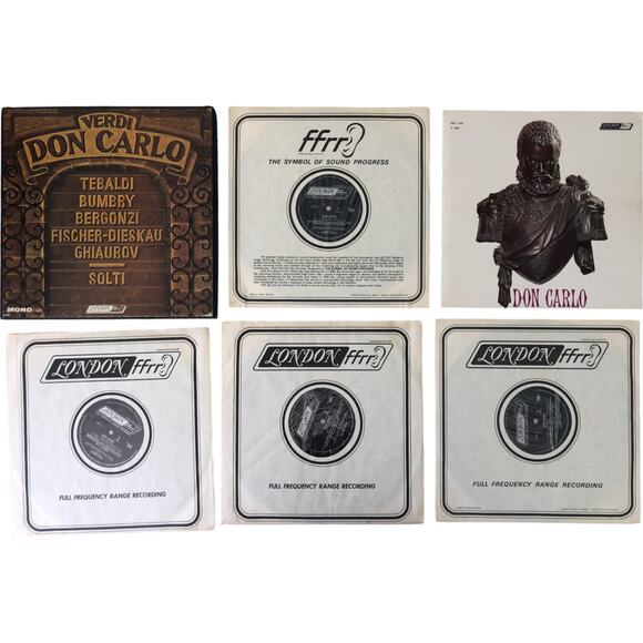 Giuseppe Verdi - Don Carlo w Tebaldi 4x Vinyl Record London 1432 A4432 Opera - Picture 4 of 6